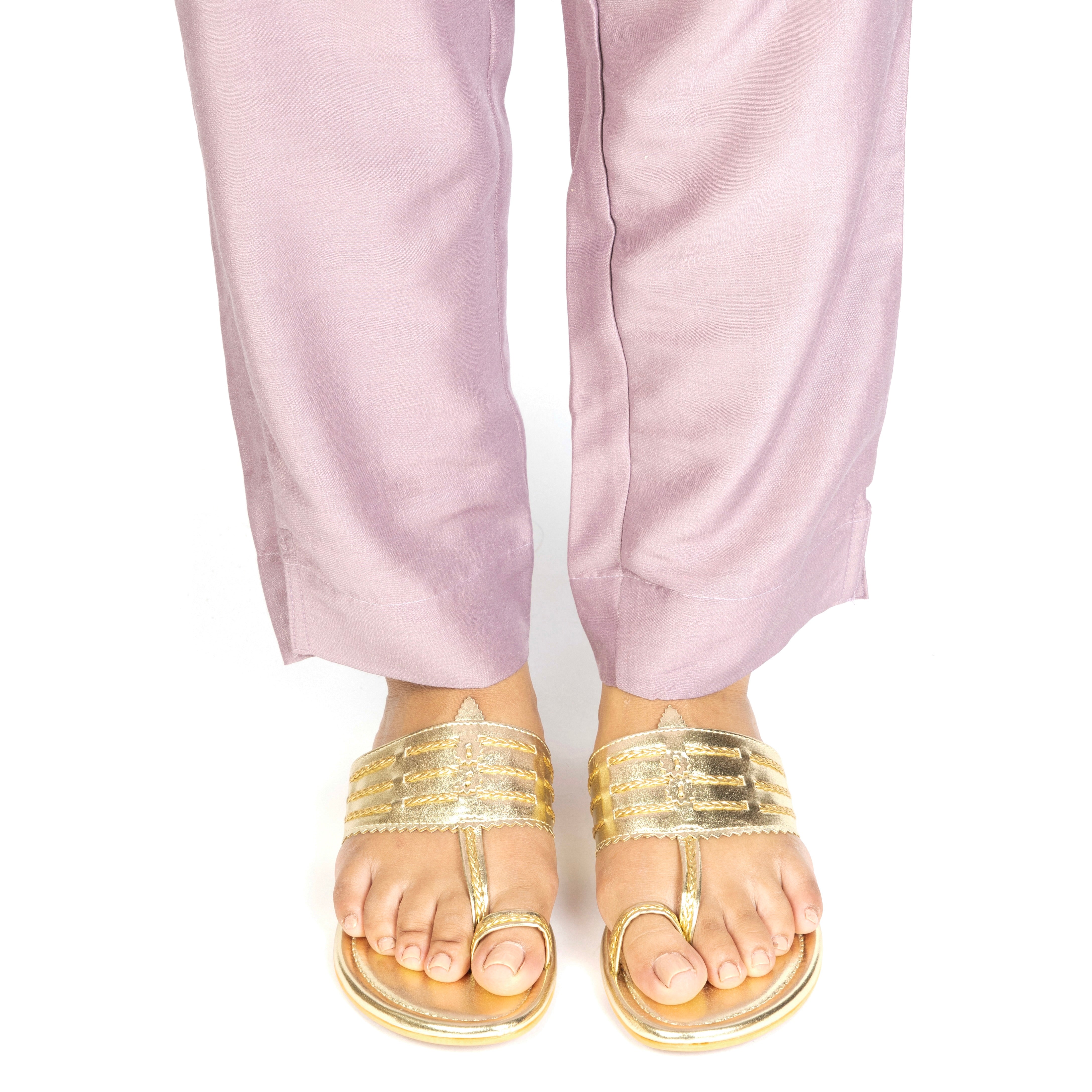 Jaisalmer Gold Flats with Toe Ring