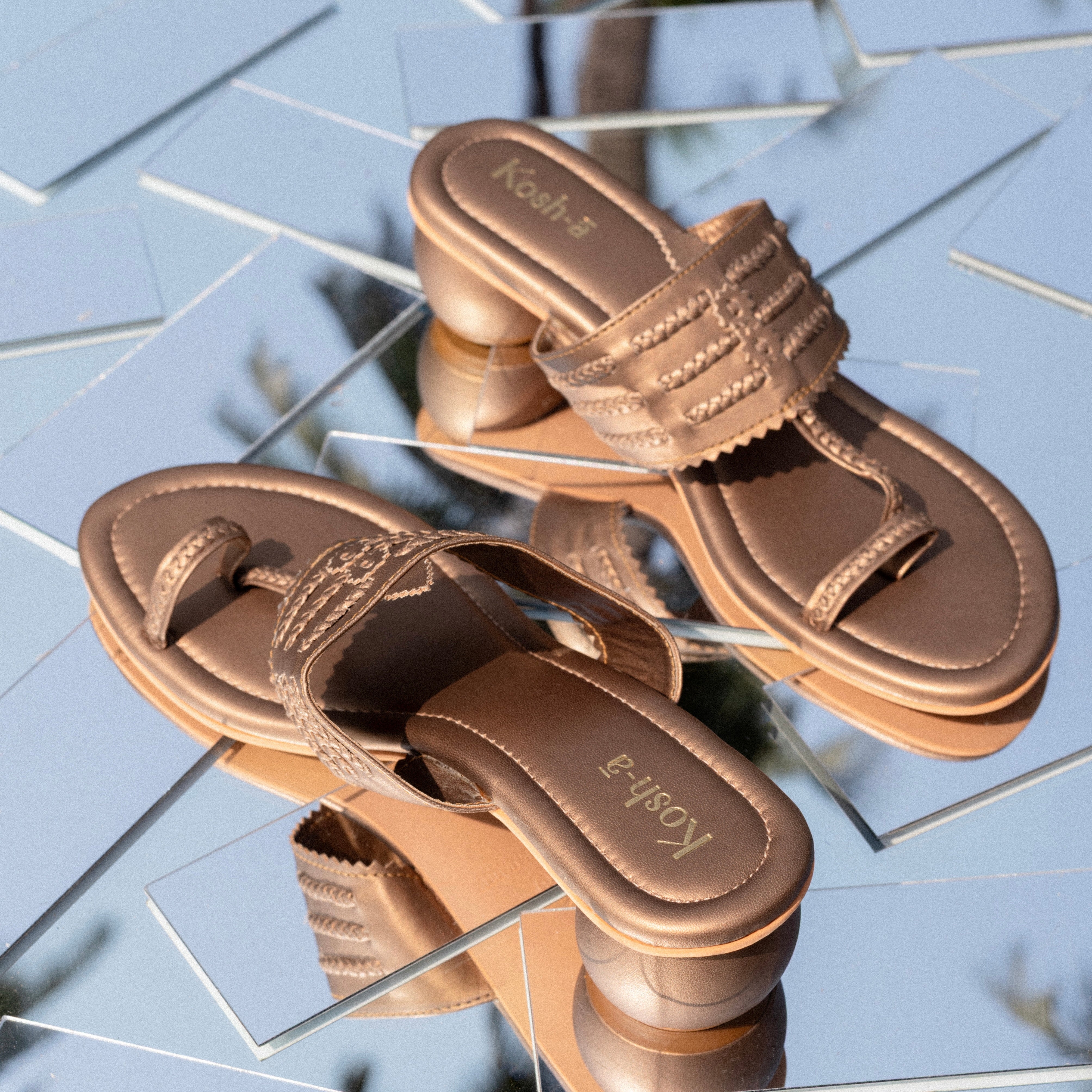 Henna Round Copper Heels