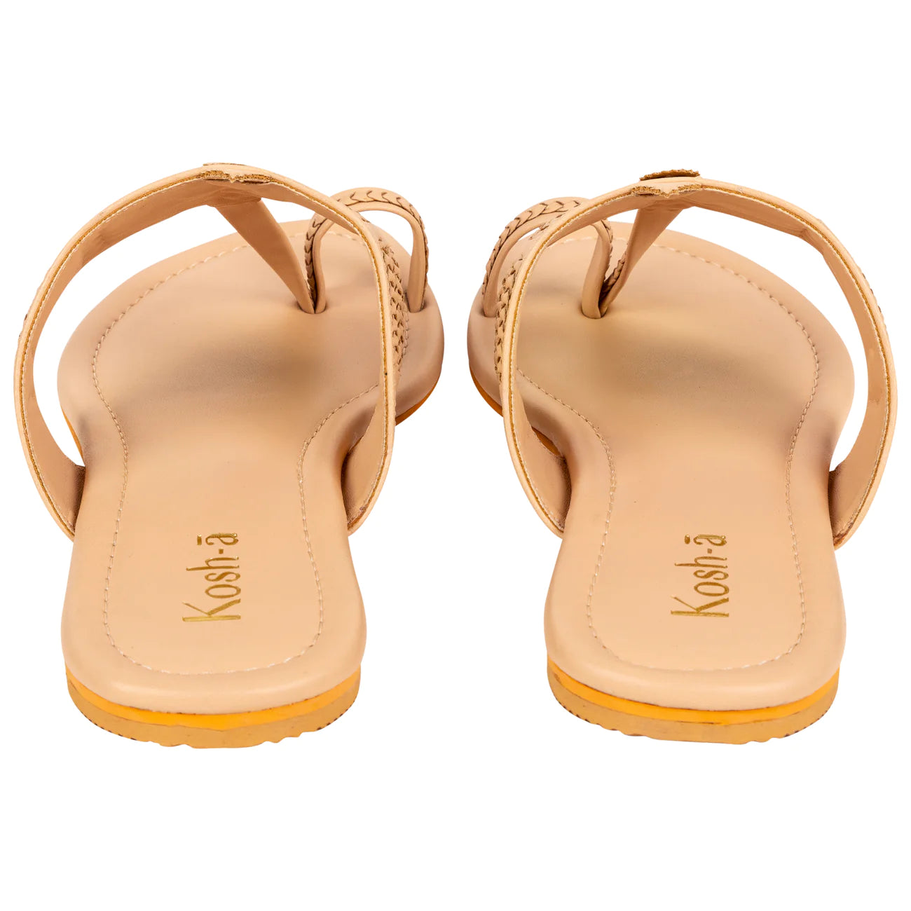 beige flat sandals for women in usa by kosh-a